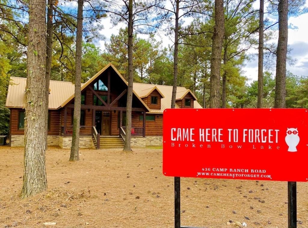 Came Here To Forget Cabin Broken Bow Exteriér fotografie
